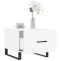 vidaXL Konferenčný stolík biely 50x50x40 cm kompozitné drevo