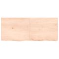 vidaXL Kúpeľňová doska 120x50x(2-6) cm neošetrený masív