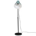 vidaXL Podlahová lampa 25 W šmuhovaná modrá 30x30x90-150 cm E27