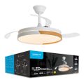 Modee LED stropné svietidlo 33W 3CCT, ventilátor, ovládač (ML-CL3CCT36W-F3W)