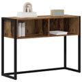 vidaXL Koncový stôl Staré drevo 100 x 36 x 75 cm Kompozitné drevo