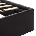 vidaXL Hydraulický posteľný rám+úložný priestor, umelá koža 120x200 cm