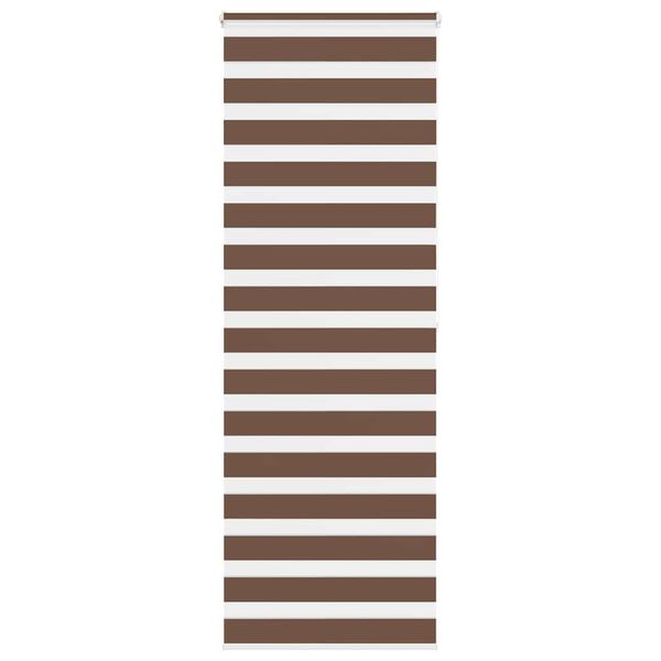 vidaXL Zebra roleta hnedá 75x200 cm šírka látky 70,9 cm polyester