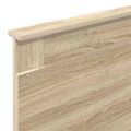 vidaXL Rám postele Sonoma dub a striebro 75 x 190 cm Kompozitné drevo