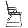 vidaXL Záhradné stoličky 2 ks čierne 58x59x85,5 cm PVC ratan