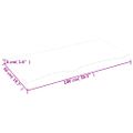 vidaXL Stolová doska 100x50x(2-4) cm neošetrený dubový masív