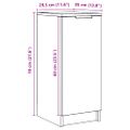 vidaXL Skrinka na topánky Old Wood 29,5x35x70 cm Engineered Wood