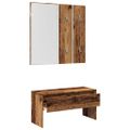 VidaXL Sada nábytku do predsiene Old Wood Engineered Wood
