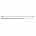 vidaXL Záclonové koľajnice 2 ks biele a strieborné 40-60 cm hliník