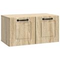 vidaXL Nástenná TV skrinka Nástenný Dub sonoma 59,5 x 31 x 30 cm