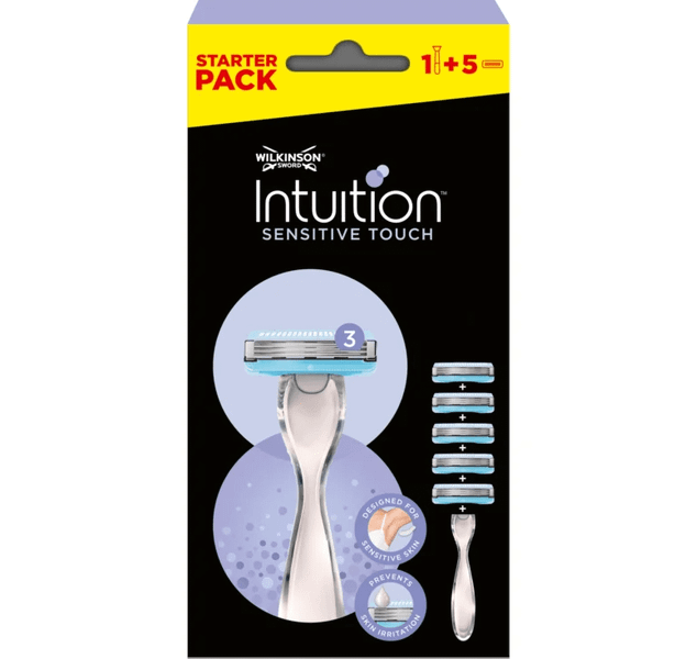 Wilkinson Intuition Sensitive Touch dámsky holiaci strojček, rukoväť + 5 hlavíc (W302141500)