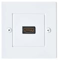 NEDIS nástěnný Box HDMI/ 1x HDMI zásuvka/ 4K@60Hz/ 18 Gbps/ pozlacené/ box/ černo-bílý Kabel, HDMI (F) na HDMI (F), s nástenným panelem, 1× zásuvka, 86×86mm, pro zapuštenou montáž, 4K 60Hz, 3D, 18Gb/s, ARC, zlacené k