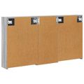 vidaXL Set kabinetov do kúpeľne 3 ks 116 x 16 x 62,5 cm