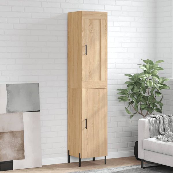 vidaXL Vysoká skrinka dub sonoma 34,5x34x180 cm spracované drevo