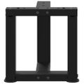 vidaXL Nohy konferenčného stolíka v tvare T, 2 ks, čierne, 30x25x(30-31) cm, oceľové