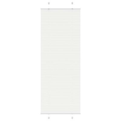 vidaXL plisovaná roleta biela 80x200 cm šírka látky 79,4 cm