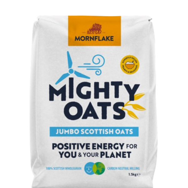 Celozrnné ovsené vločky Scottish Jumbo Oats 1,5 kg - Mornflake