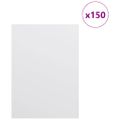 vidaXL Dekoračné panely 150 ks Biela 15 x 21 x 0,27 cm