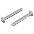 vidaXL Skrutka 2 ks Strieborná M6 x 50 mm Oceľ