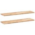 vidaXL Plávajúce police 2 ks 100x20x2 cm neošetrené masívne drevo akácia