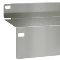 vidaXL Obrubník trávnika 10 ks 100 x 10 x 8 cm Oceľ Strieborná