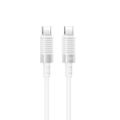 Kábel XO NB-Q282B PD USB-C - USB-C 1,0 m 60W biely