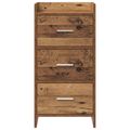 vidaXL Servírovacia skriňa Staré drevo 40 x 36 x 80 cm