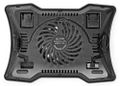 NEDIS stojan na notebook/ univerzální/ pro notebooky do 17"/ 1x ventilátor 125 mm/ USB/ plast-kov/ černý Chladicí podložka, pod notebook, do 17", 125mm ventilátor, LED podsvícení, USB napájení, cerná