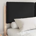 vidaXL Rám postele s čalúneným čelom Čierna 160 x 200 cm