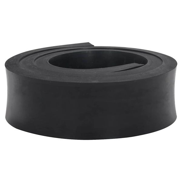 VidaXL Gumová hrana pre snežný pluh čierna 200x10x2 cm