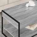 vidaXL Konferenčný stolík Sivý Sonoma 80 x 50 x 40 cm Kompozitné drevo