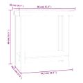 vidaXL Pracovná lavica sivá 80x50x80 cm masívna borovica