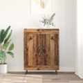 vidaXL Servírovacia skriňa Staré drevo 69,5 x 34 x 90 cm