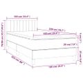 vidaXL Boxspring posteľ s matracom zelená 100x200 cm látka