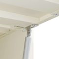 vidaXL Nástenná skriňa do garáže Biela 80 x 33 x 35 cm Práškovaná oceľ