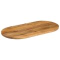 vidaXL Stolová doska 110x50x2,5 cm oválna masívny mangovník