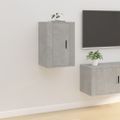 vidaXL Nástenné TV skrinky 2 ks betónovo-sivé 40x34,5x60 cm