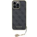 Puzdro Guess pre iPhone 15 Pro Max 6,7" GUHCP15XGF4GGR sivá HC PU 4G Charm