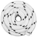 vidaXL Lano na čln 2.5 mm 25 m Biela Polyester