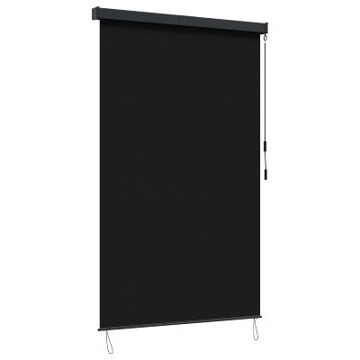 vidaXL Roleta Čierna 120 x 250 cm Textil a hliník