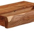 vidaXL Nástenné police 2 ks 40x17x8 cm, akáciový masív