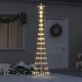 vidaXL LED vianočný stromček Teplá biela 250 cm Kov