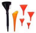 Sada lievikov na dolievanie kvapalín MECHANIC FUNNEL SET 2, 6 ks SIXTOL