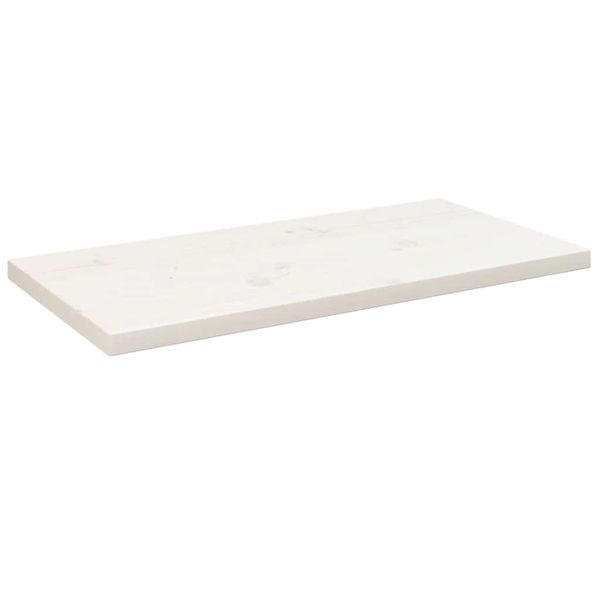 vidaXL Stolová doska biela 80x40x2,5 cm masívna borovica obdĺžniková