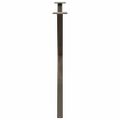 vidaXL Nohy k jedálenskému stolu v tvare X, 2 ks, prírodná oceľ, 90 x (72-73) cm, oceľ