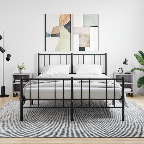 vidaXL Nočné skrinky 2 ks sivá sonoma 40x30x50 cm kompozitné drevo