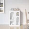 vidaXL Servírovacia skriňa ELST Biela 59 x 35 x 80.5 cm