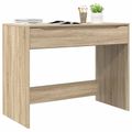 vidaXL Stôl so zásuvkou Sonoma dub 100 x 50 x 78 cm Konštruované drevo