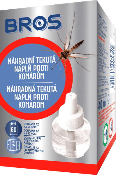 Bros Náhradná tekutá náplň proti komárom 40ml