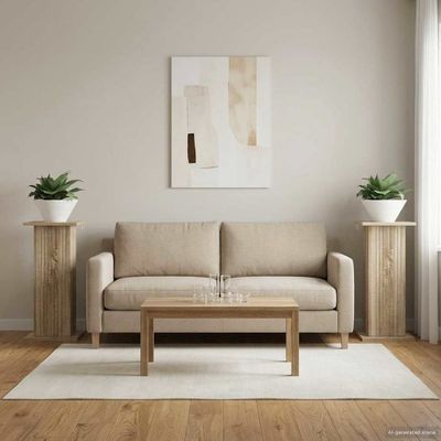 vidaXL Stojan na rastliny 2 pcs Dub sonoma 30,5 x 30 x 60,5 cm